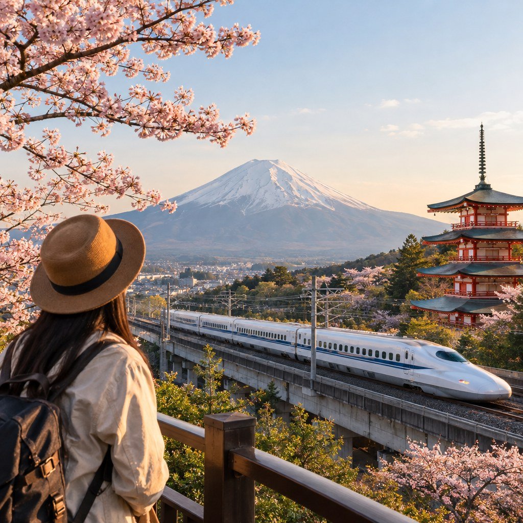 Shinkansen bullet train in Japan for rail pass versus ticket planning